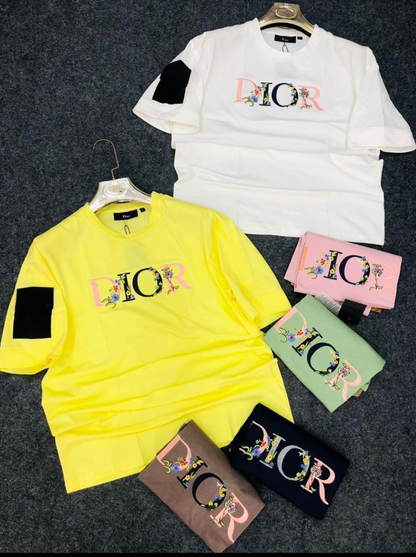 Yellow Colour DIO OID Drop Shoulder TShirt 110226