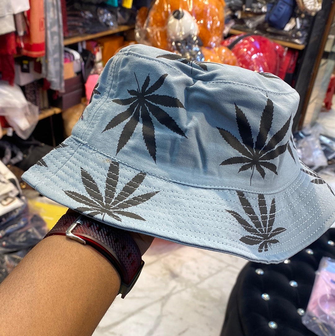 Multi Colour With Leaf Print Bucket Hat 6022303 CAP