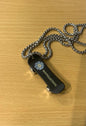 Sliver Marguerite Roller Pendant Necklace Chain 50311