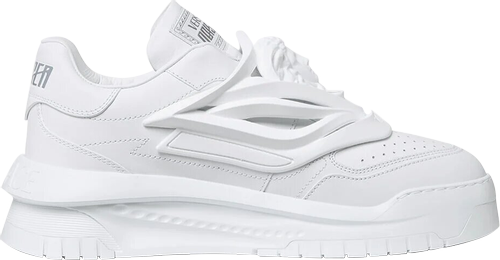 Ver Rev White Colour Caged Rubber Medusa Sneaker Shoes