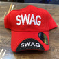 Red Colour Swag  With Embroidery Design Sports Cap 913018