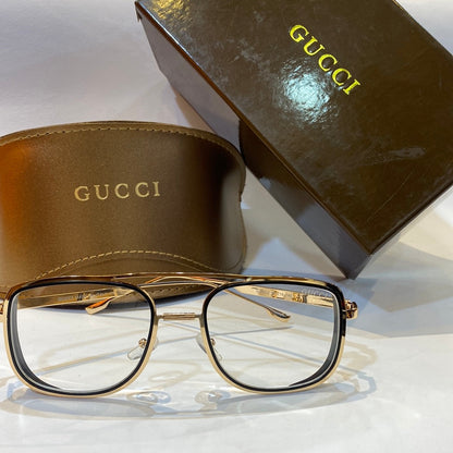 CUG Gold Frame Transparent Shade Unisex Branded GG3822 54 18-140