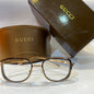 CUG Gold Frame Transparent Shade Unisex Branded GG3822 54 18-140