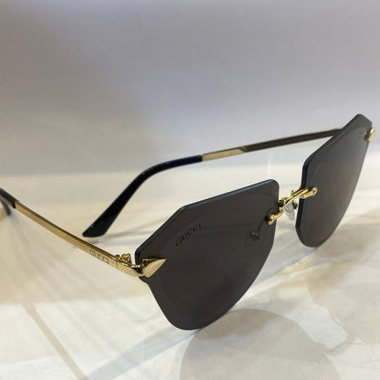 CUG Frameless Golden Stick Black Shade Sunglass 6872 63 17-145