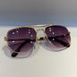 BD Golden Frame Purple Shade Sunglass