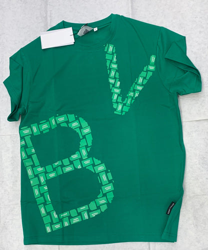 BOT TOB Green Colour With Front And Back Texted Print Half Sleeves Tshirt 50101