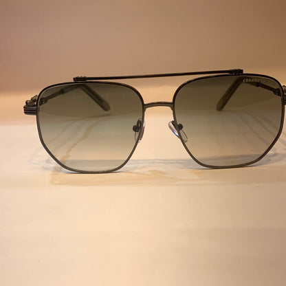 YAM Sliver Frame Green Shade Unisex Sunglass 5022 52 19 140