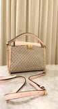 Cim Pink White Print Ladies Bag for Her Single Handle 166