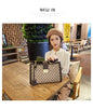 Cug Black cream Cug Print Padlock Medium Ladies Hand Bag 9144