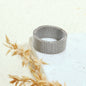 Sliver Fancy Mash Stainless Steel Circle Premium Quality Men’s Ring 50234