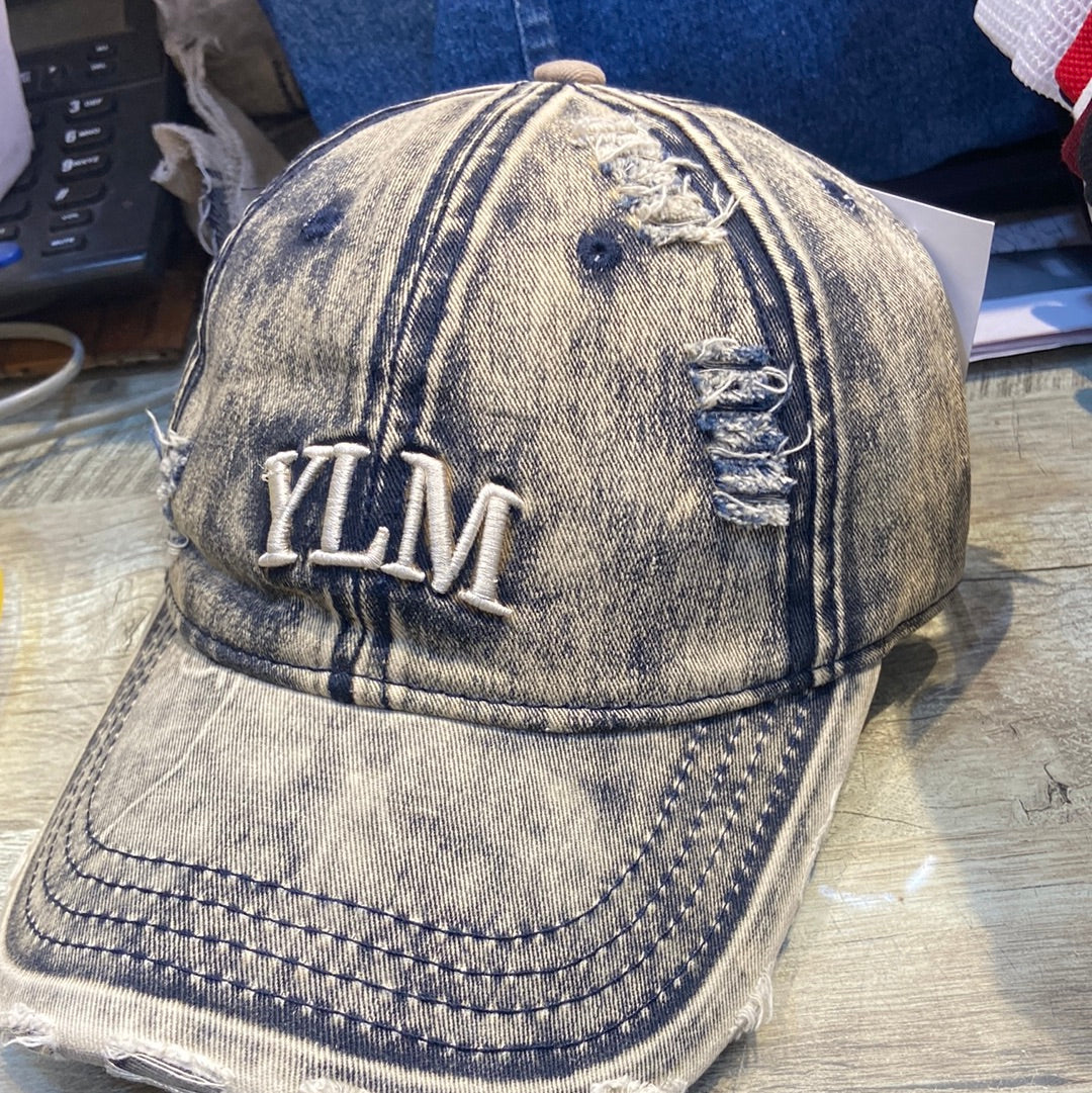 MLY Grey Colour Denim Cap 300125