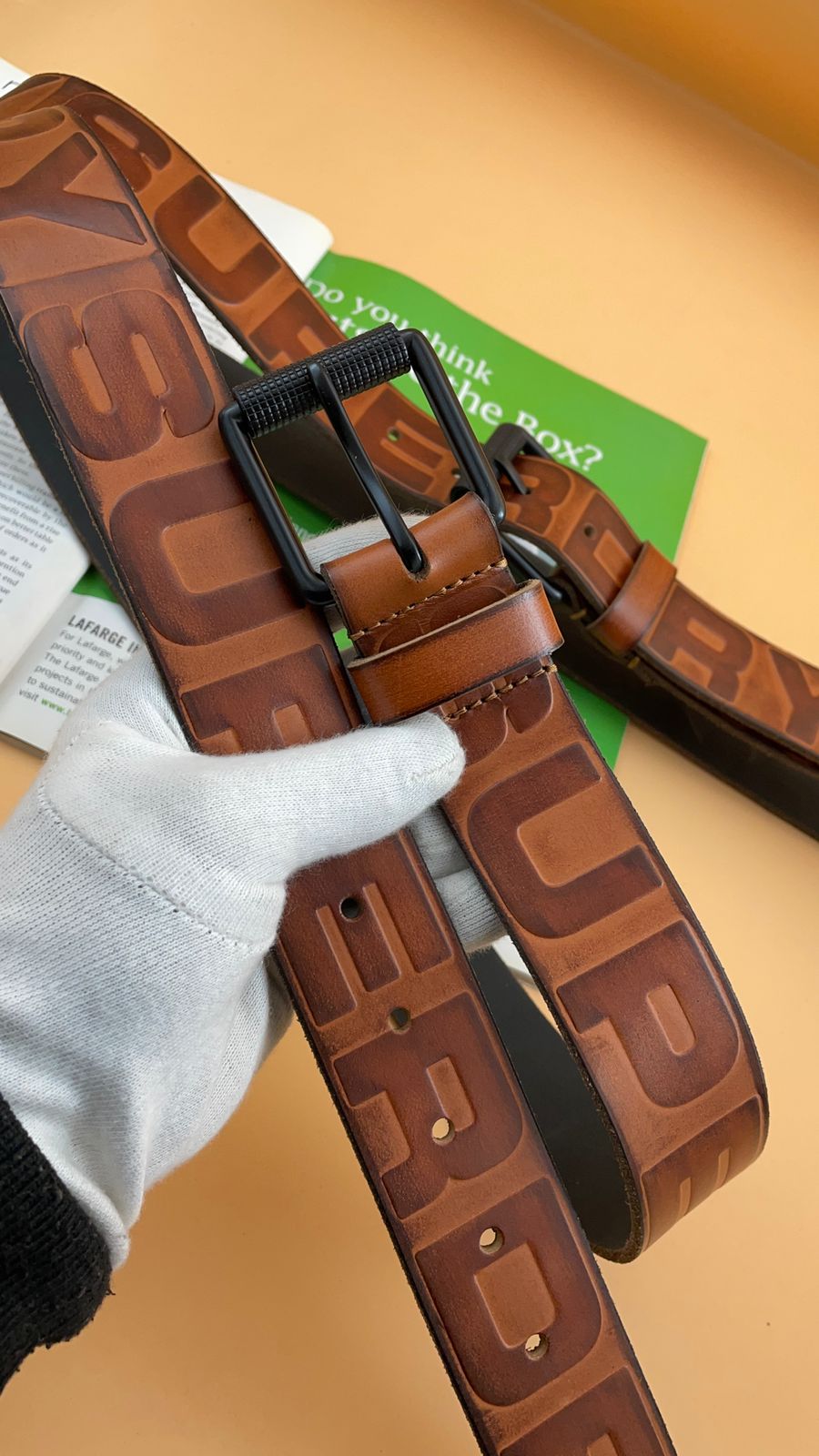 SUP Branded Imported Genuine Leather Belt Belt with Brand Box CA 69012