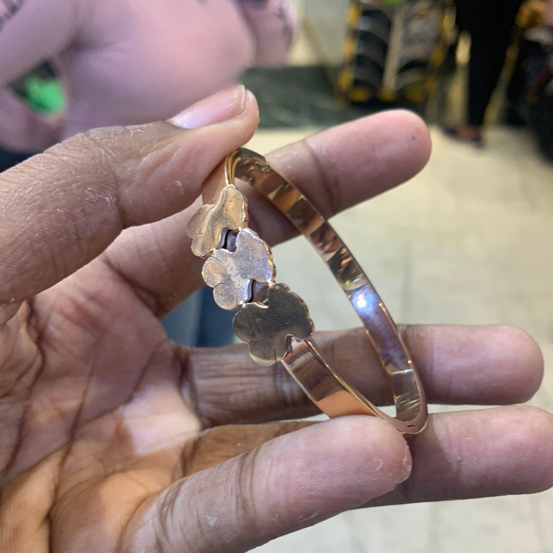 Copper Color With Teddy Design Premium Quality Kada Bracelet 502399