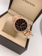 Cim Copper Chain Black Dial Chronograph Working Japanese Machinery Ladies Watch 900998