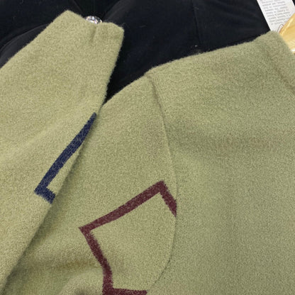 Light Green ZR Soft Square Design Sweater for Men Unisex 9110