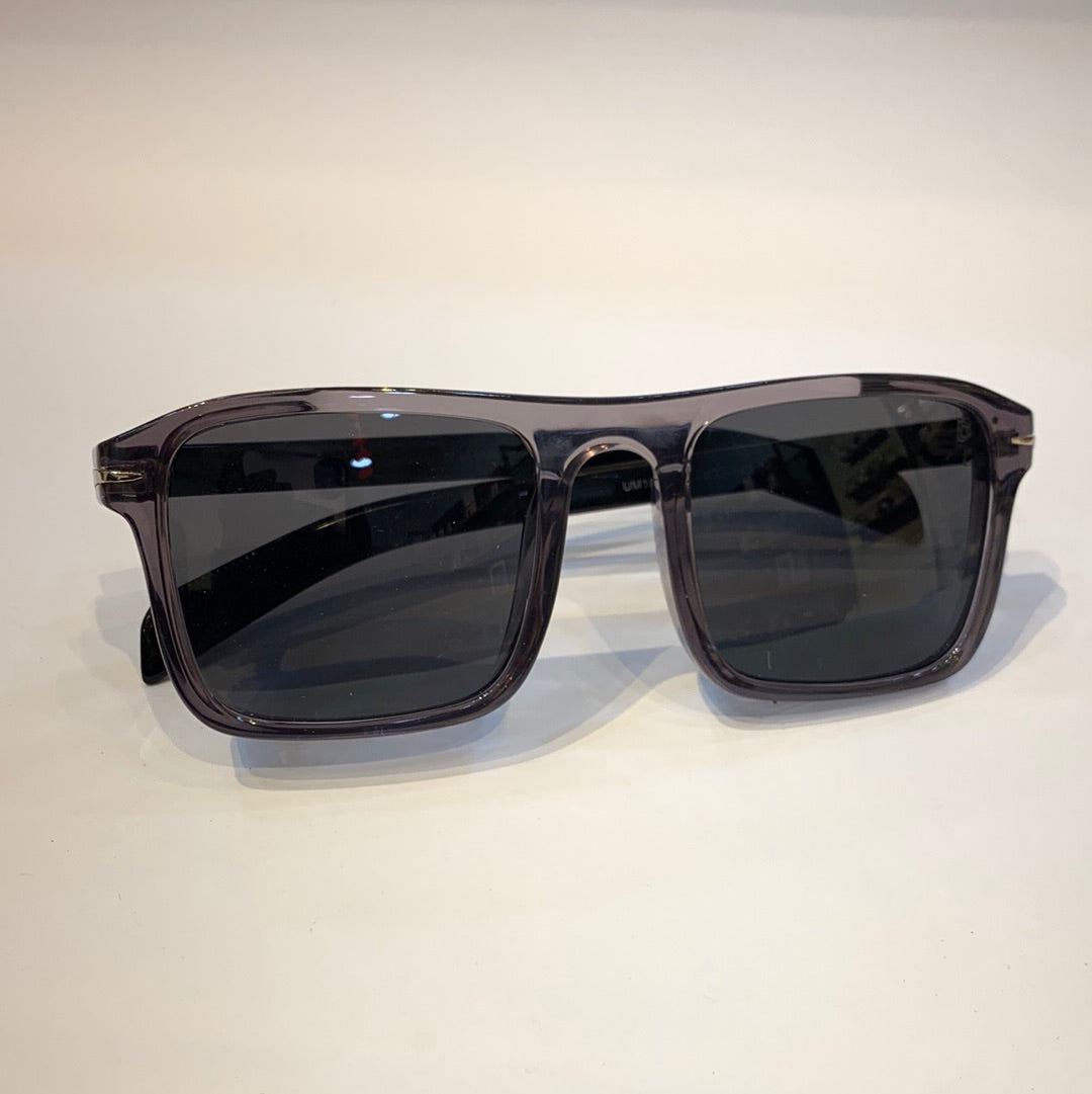 BD Transparent Purple Frame Black Shade Sunglass UM1881-851 22-143