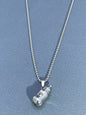Sliver Baby Bottle Pendant Necklace Chain 50262