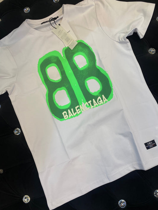 LAB White Colour With Front Lab Print Lycra Fabric Half sleeve TShirt 298149