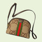 Cug Ophidia textured leather-trimmed printed And coated-canvas Ladies Hang Bag 8172
