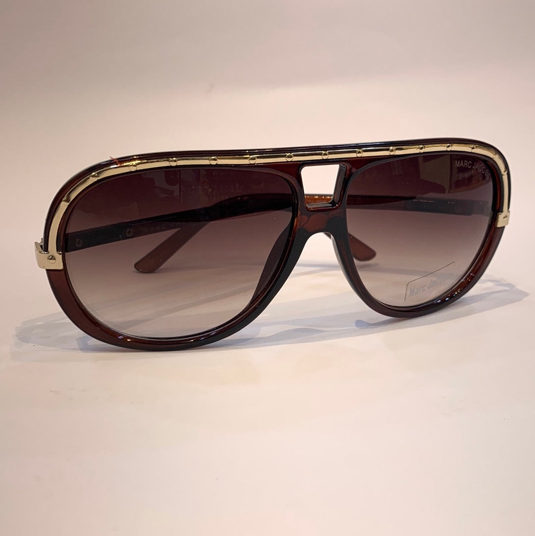 Ram Glossy Brown Frame Brown Shade Sunglass MJ098COL.560 12-139