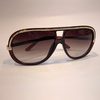 Ram Glossy Brown Frame Brown Shade Sunglass MJ098COL.560 12-139