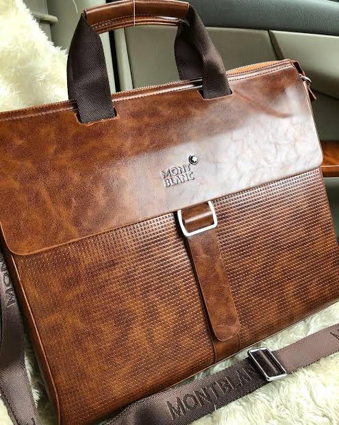 NOM MON Tan Colour With Multiple Zipper Laptop Bag 3308-1