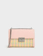 Charles Keith Chain Flap Shoulder Bag Pink
