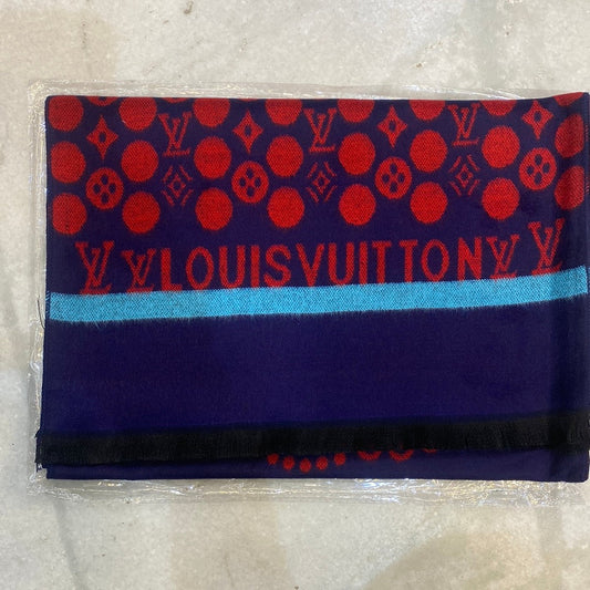 Vl Lou Uol Navy Blue Colour With Red Lou Logo Imported Muffler 49051
