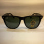 YAR RB Glossy Black Frame Black Shade Unisex Big Size Sunglasses RB2140 902 54 18 3N