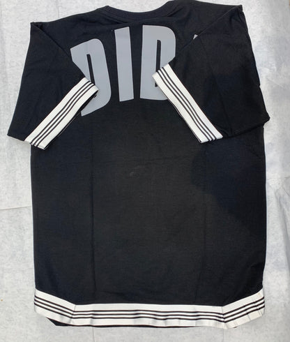IDA Black Colour With Back Texted Print Drop Shoulder Tshirt 50109 03082023