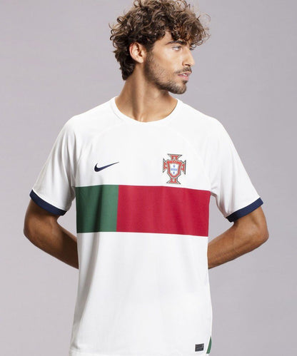 Kin White Red Green Colour FPF Logo Branded Lycra Cotton Football Jersey Set 110167