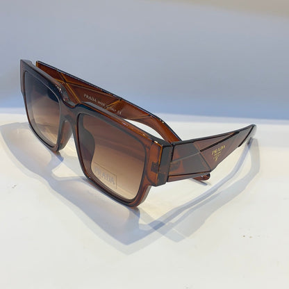ARP Glossy Brown Frame Brown Shade Unisex Sunglass 9565 57 18-143
