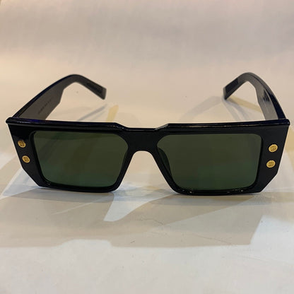 LAB Black Frame Green Shade Sunglasses LH037 55 15-145