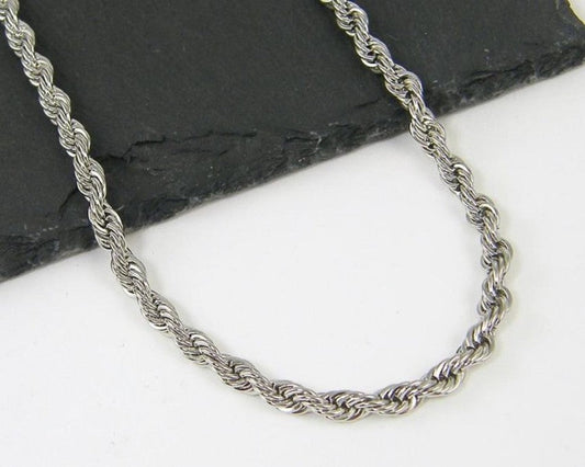 Sliver Stainless Steel Unisex Snake Heavy Chain Necklace 199909