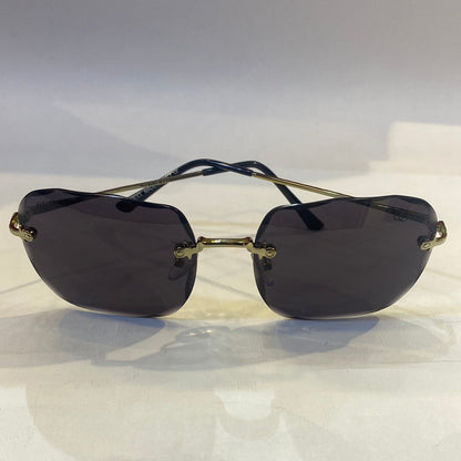 CUG Frameless Golden Black Stick Black Shade Sunglass 68108 59 18-141