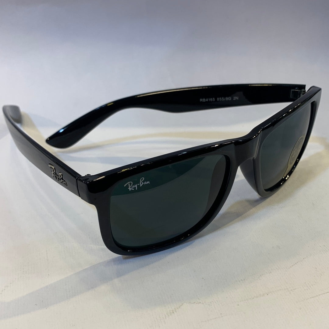 YAR RB Glossy Black Frame Black Shade Sunglasses RB4165 855/8G 2N