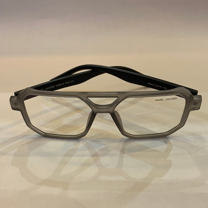 RAM Matte Grey Frame Black stick Transperent Shade Unisex Sunglasses 66802 52 16-145