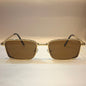 CUG Gold Frame Brown Shade Small Frame Unisex Sunglass 2252