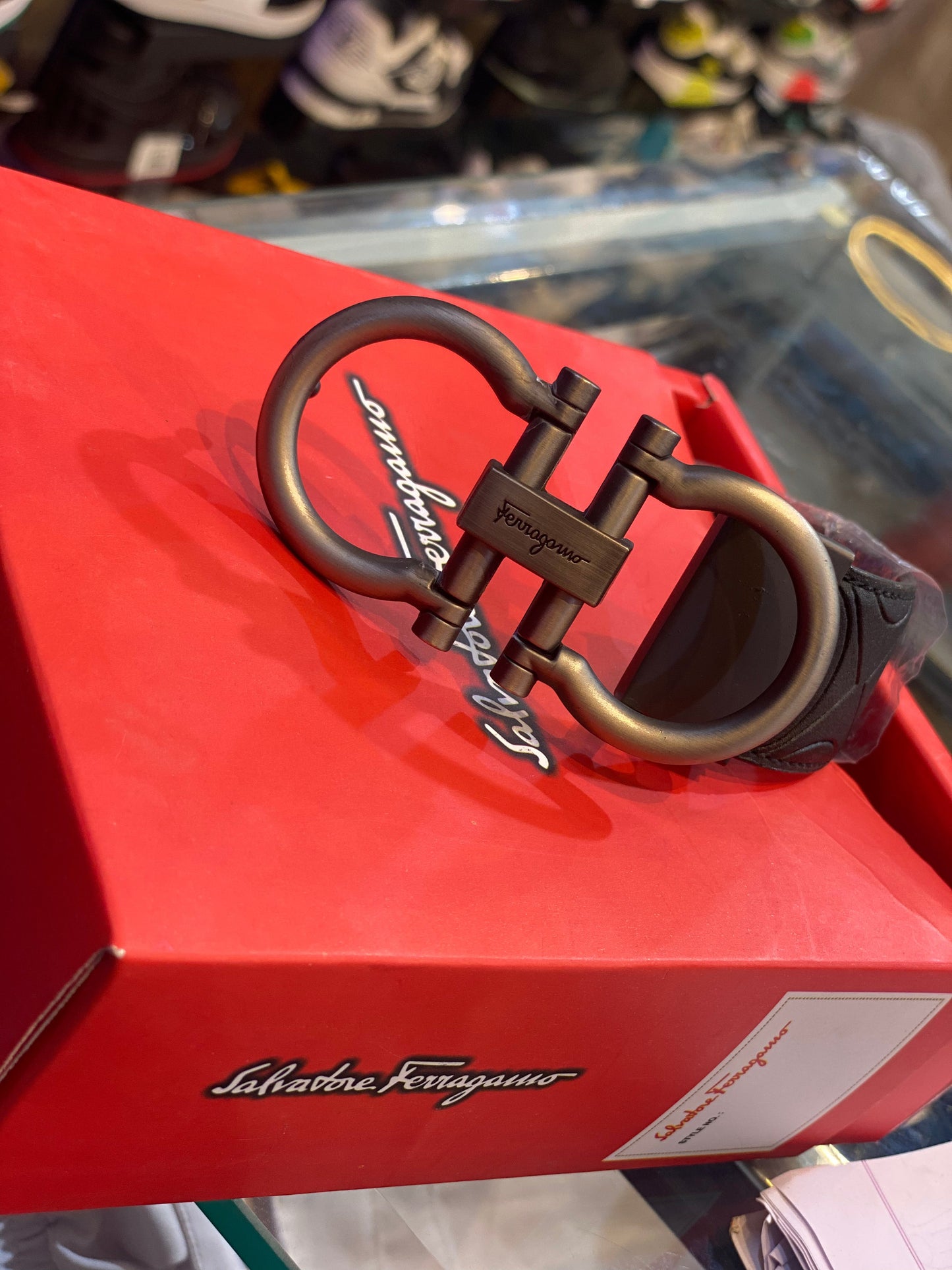 Ref Black Colour Grey Colour Buckle Men Belt 12119