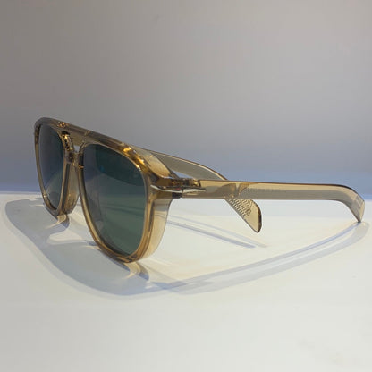 BD Transparent Brown Frame Green Shade Sunglass UM1880-6 55 18-143