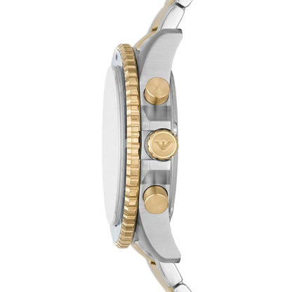Mra Sliver Gold Chain Blue Gold Dial Premium Quality Men’s Watch 861702
