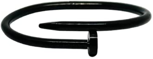 Black Cuff Nail Design Chain Bracelet Men 502359