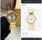 Oid Gold Chain Diamond White Dial ladies Watch