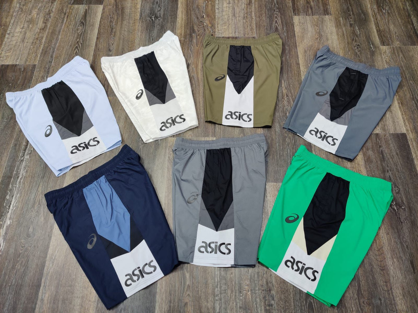 ISA Grey Black Colour With Isa Big Logo NS Fabric Shorts 491841