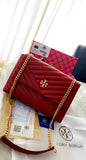 ROT Red Colour With Leather Quality Chevron Convertible Shoulder Bag Ladies Bag 880066
