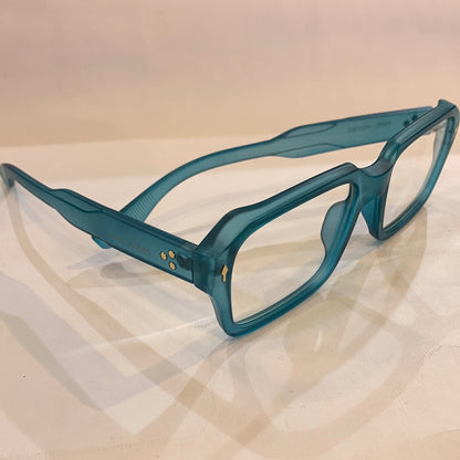 RAM Matte Blue Transperent Frame Transperent Shade Unisex Sunglasses 86319 55 19 146