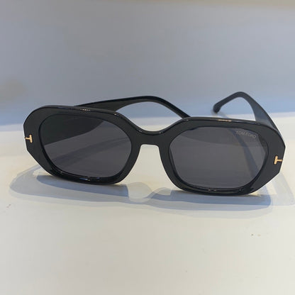 Mot Glossy Black Frame Black Shade Unisex Sunglass