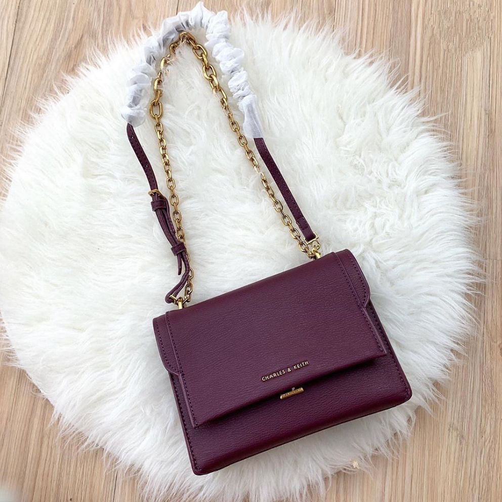 Purple Violet Sling Charles & Keith Bag