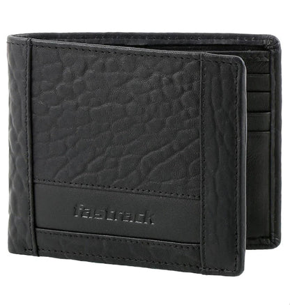 BLACK LEATHER BIFOLD Men Wallet