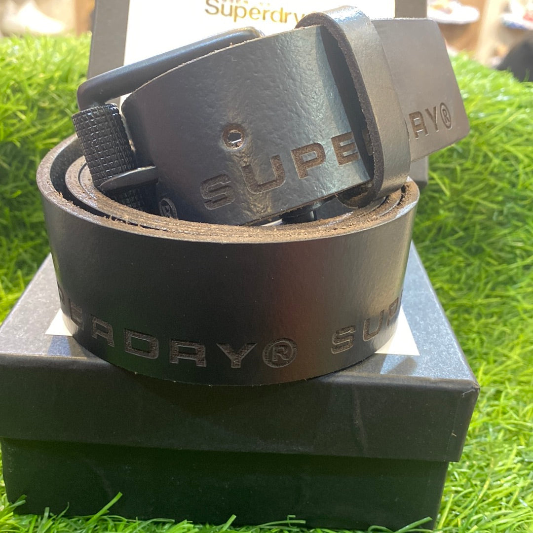 Superdry Pus sup black brown navy blue man’s belt 92814
